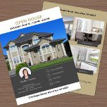 Open House Real Estate  Flyer<br><div class="desc">Looking for a stunning 2-sided real estate open house flyer that will captivate your target audience and showcase your property in the best light? Look no further than our expertly designed and professionally printed flyers. With a sleek and modern design, our open house flyers are the perfect marketing tool to...</div>