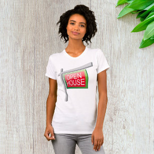 Open House Real Estate Sign Womens T-Shirt