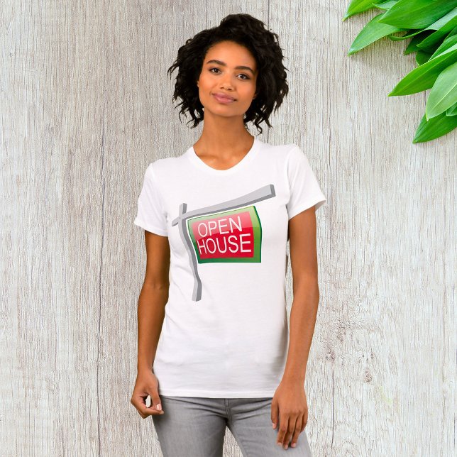 Open House Real Estate Sign Womens T-Shirt (Creator Uploaded)