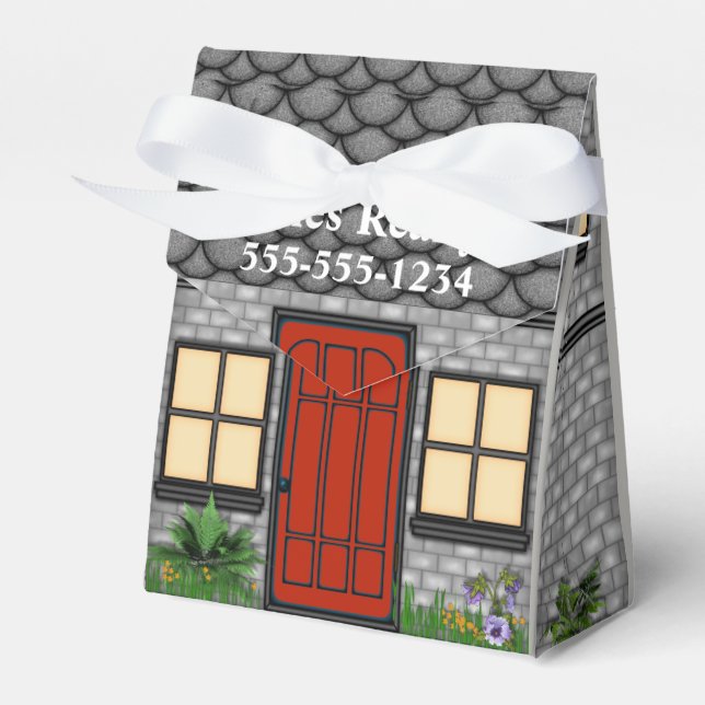 Open House Realty Company House Pinch Box Favours (Front Side)