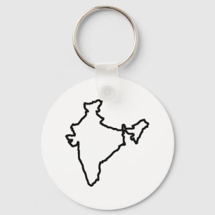 OPEN INDIA OUTLINE KEY RING