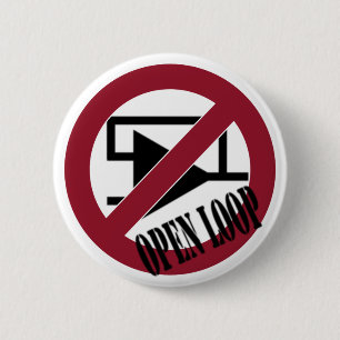 Open Loop 6 Cm Round Badge