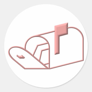 Open Mailbox Classic Round Sticker
