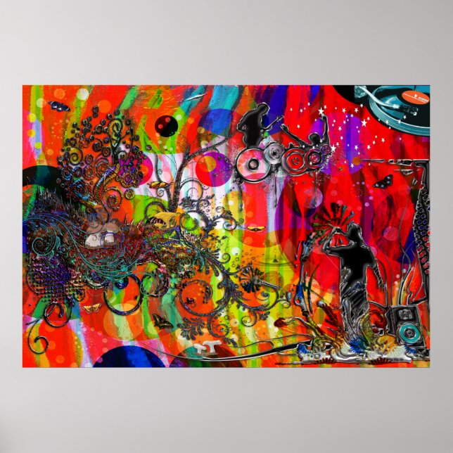 Open microphone Non Stop Music Poster (Front)