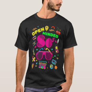 Open Minded 80's Generation Cool Retro Back To 80' T-Shirt