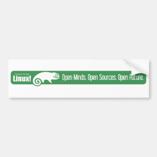 Open Minds, Open Sources, Open Future - SUSE Bumper Sticker
