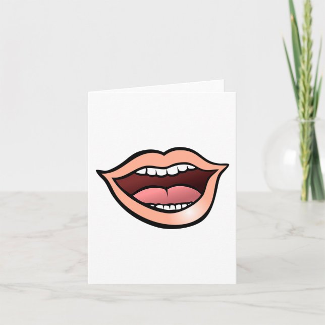 Open Mouth Lips Teeth Tongue Card (Creator Uploaded)