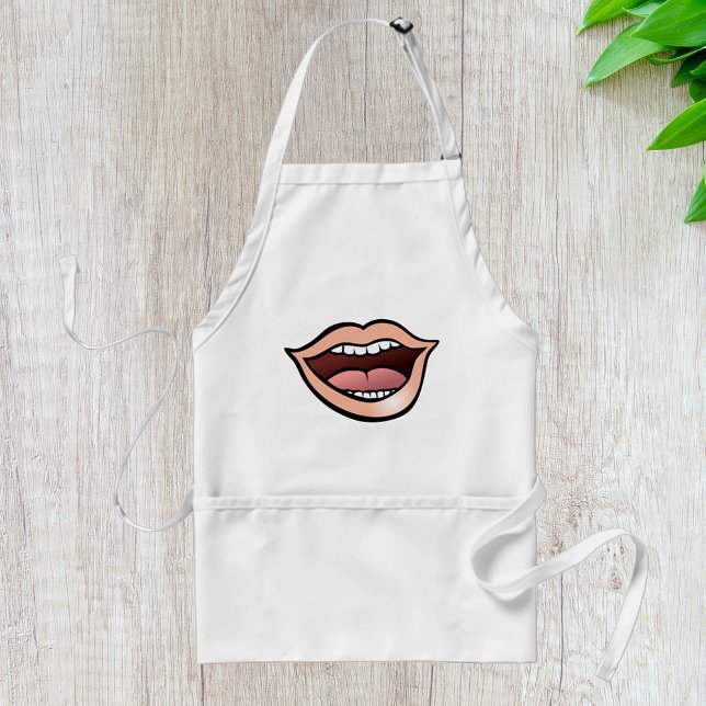 Open Mouth Lips Teeth Tongue Standard Apron (Creator Uploaded)