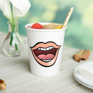 Open Mouth Paper Cups