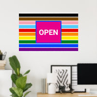 Open Pride Ally Rainbow Progress LGBT LGBTQ