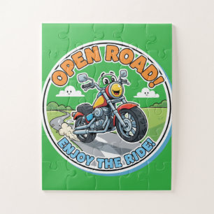 Open Road! Enjoy The Ride! Jigsaw Puzzle