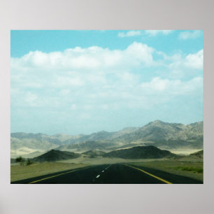 Open Road Landscape Poster