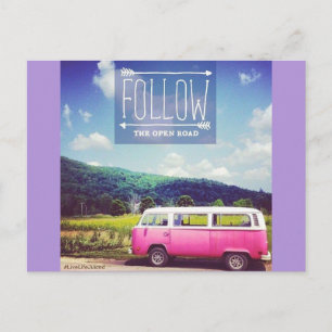 "Open Road" Postcard