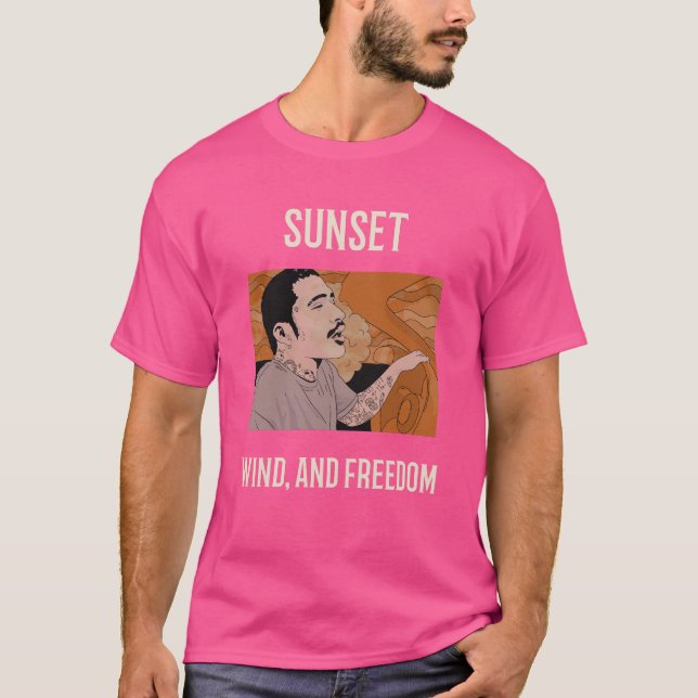 Open Road Sunset Vibes T-Shirt (Front)