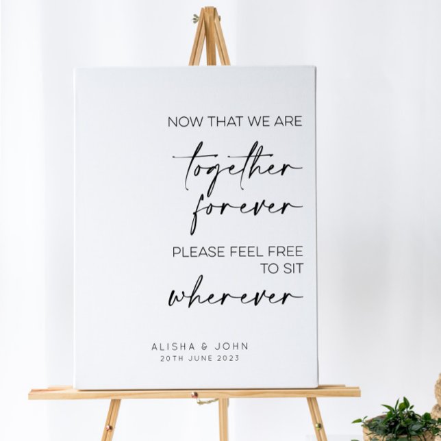 Open Seating Wedding Sign // No Seating Plan (Creator Uploaded)