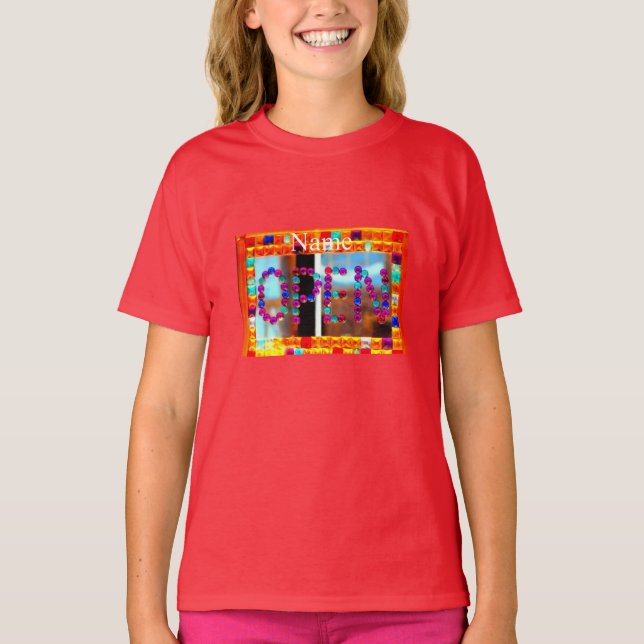 Open sign glass circles  T-Shirt (Front)