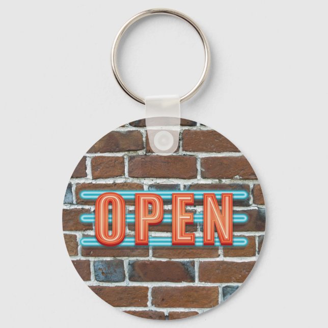 OPEN SIGN KEY RING (Front)