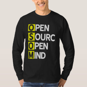 Open Source Open Mind 3 Program Coder Computer Dev T-Shirt