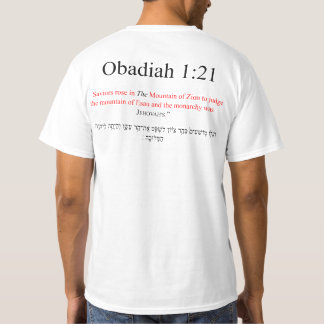 Open Source Translation Obadiah 1:21 T-Shirt