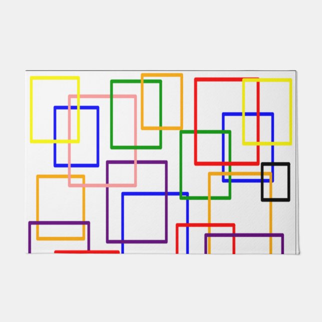 Open Squares Door Mat (Front)