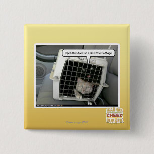 Open the door 15 cm square badge