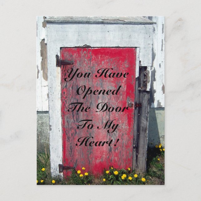 Open The Door To My Heart Postcard (Front)