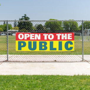 Open To The Public Event Banner