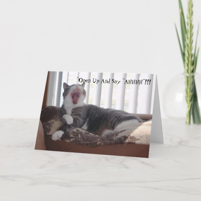 "Open Up And Say "AHHHH"!!! Card (Front)