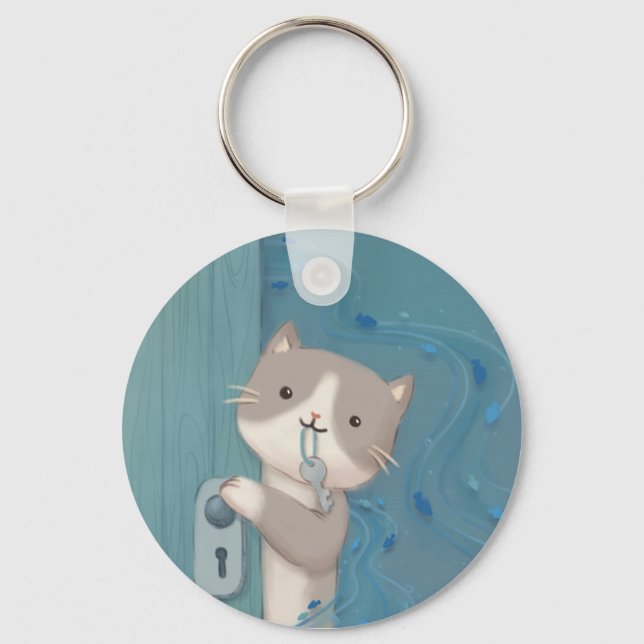 Open Up: Cat with Key Ring (Front)