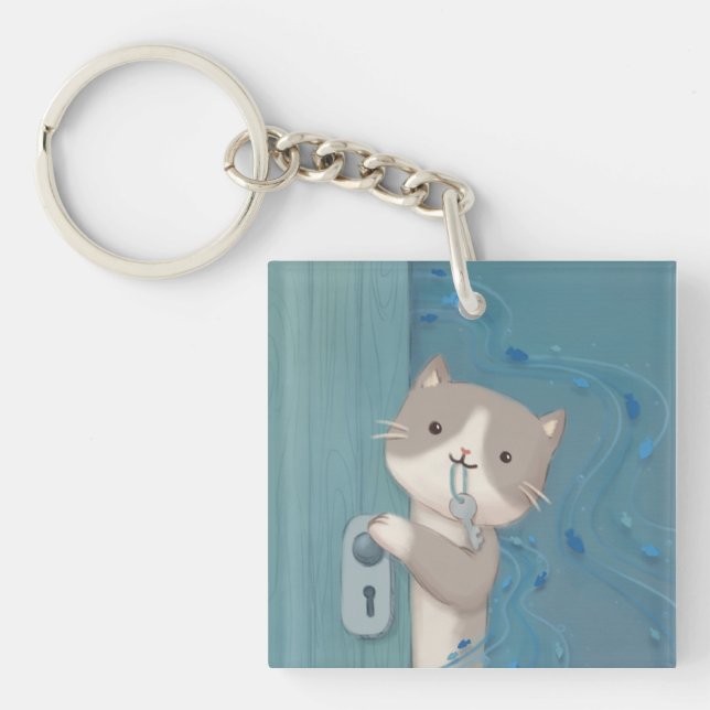 Open Up: Cat with Key Ring (Front)