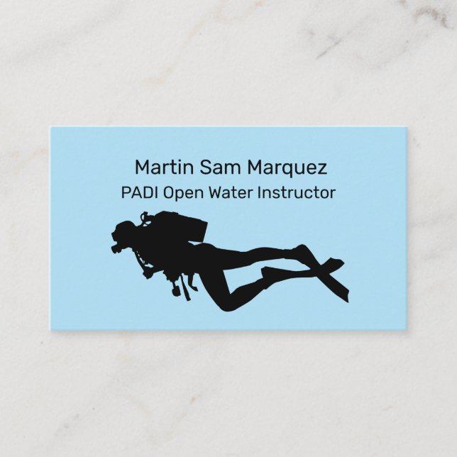 Open Water Diving Instructor Business Card (Front)