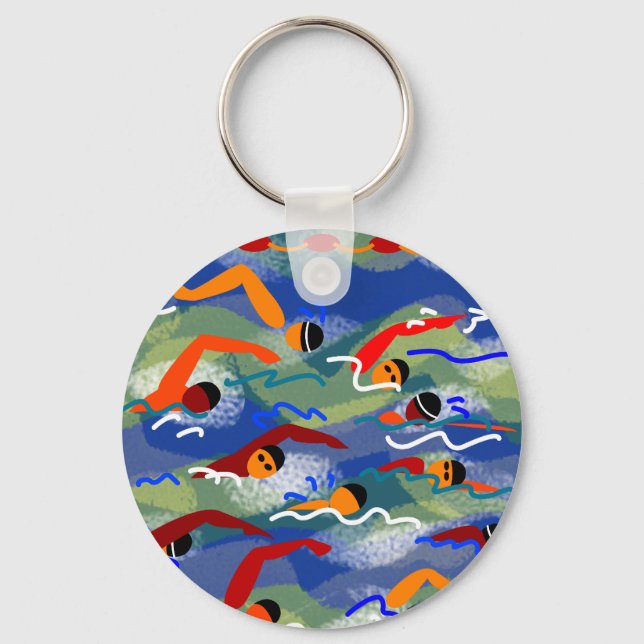 OPEN WATER Swim Key Ring (Front)