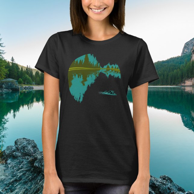 Open water swimming in forest lake T-Shirt (Creator Uploaded)