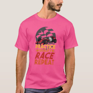 Open Wheel Formula Racing Car Practice Qualify Rac T-Shirt