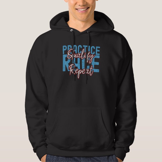 Open Wheel Formula Speed Racing Car Practice Quali Hoodie (Front)