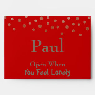 Open when You Feel Lonely Envelopes