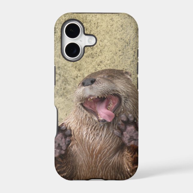 Open Wide! Otter iPhone 5 Case (Back)