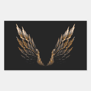 Open Wings Rectangular Sticker