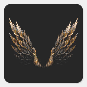 Open Wings Square Sticker