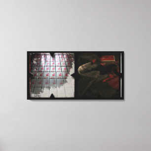 Open Work about Open Red 16 Canvas Photomontage Print