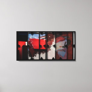 Open Work about Open Red 18 Canvas Photomontage Print