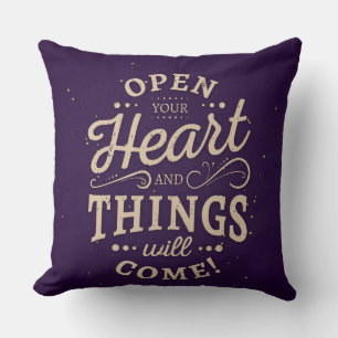 Open Your Heart Decorative Pillow