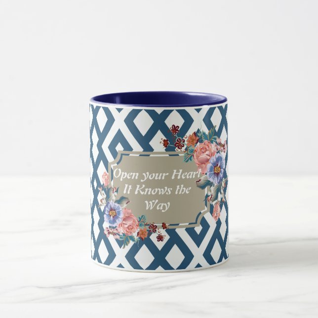 Open Your Heart it Knows the Way Designer Mug (Center)