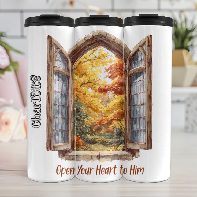 Open Your Heart to Him Thermal Tumbler (Creator Uploaded)