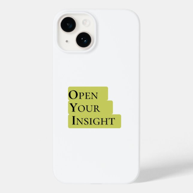 Open Your Insight | Inspirational Minimalist Phone Case-Mate iPhone Case (Back)