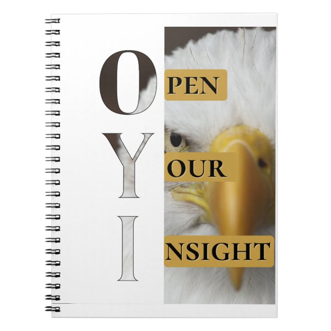 Open Your Insight – Thoughtful Minimalist Notebook (Front)