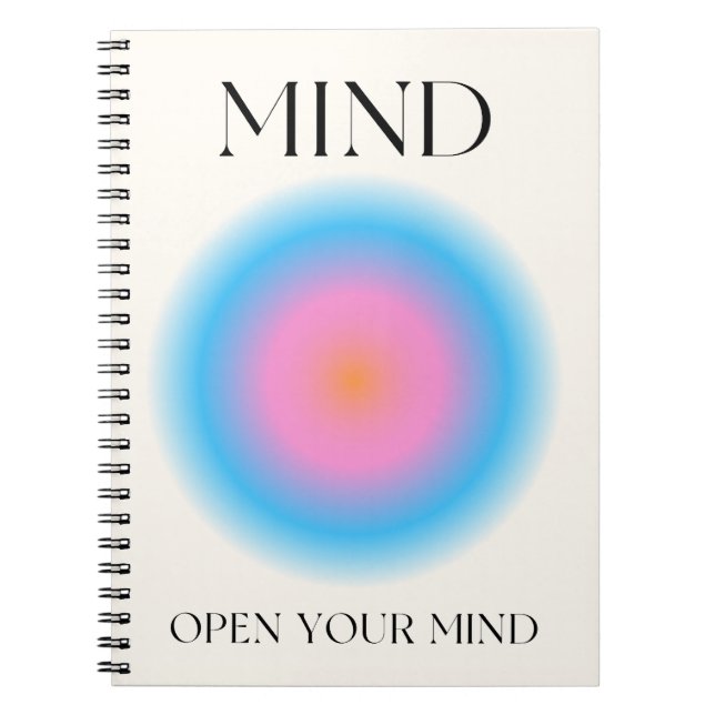 Open Your Mind Gradient Art Notebook (Front)