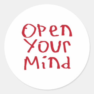 Open Your Mind Sticker