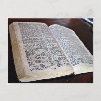 Opened Bible Postcard