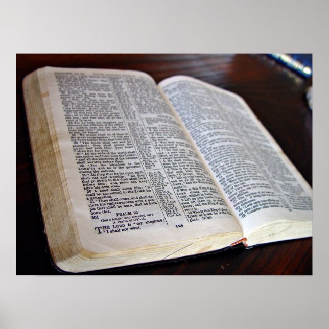 Opened Bible Poster (Front)